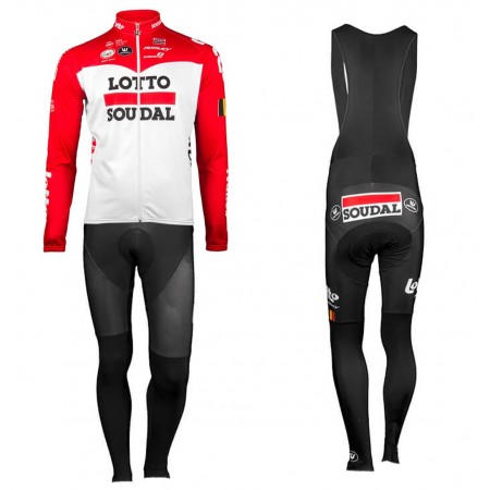 Tenue Cycliste Manches Longues et Collant à Bretelles 2018 Lotto Soudal N001